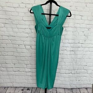 bcbg green sequin dress ZAPAKA Women Glitter Dark Green Tight Homecoming Dress with Tiered Ruffles V Neck Sequins Cocktail Party Dress, Green / US14 main image 1